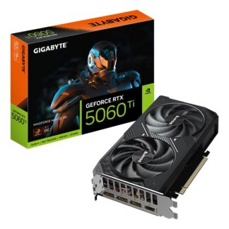 GIGABYTE GeForce RTX 5060 Ti WINDFORCE MAX OC 8G Graphics Card - 8GB GDDR7  128bit  PCI-E 5.0  2587MHz Core Clock  3 x DP  1 x HDMI  NVIDIA DLSS 4  GV-N506TWF2MAX OC-8GD