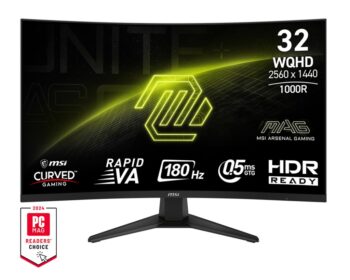 MSI MAG 325CQF computer monitor 80 cm (31.5 ) 2560 x 1440 pixels Wide Quad HD Black