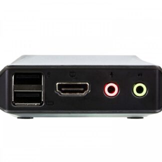 2-Port USB 4K HDMI Cable KVM Switch with Remote Port Selector