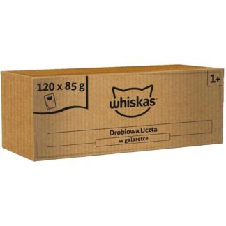 Whiskas Drobiowa Uczta w galaretce mokra karma dla kota 120x85g Whiskas Drobiowa Uczta w galaretce mokra karma dla kota 120x85g