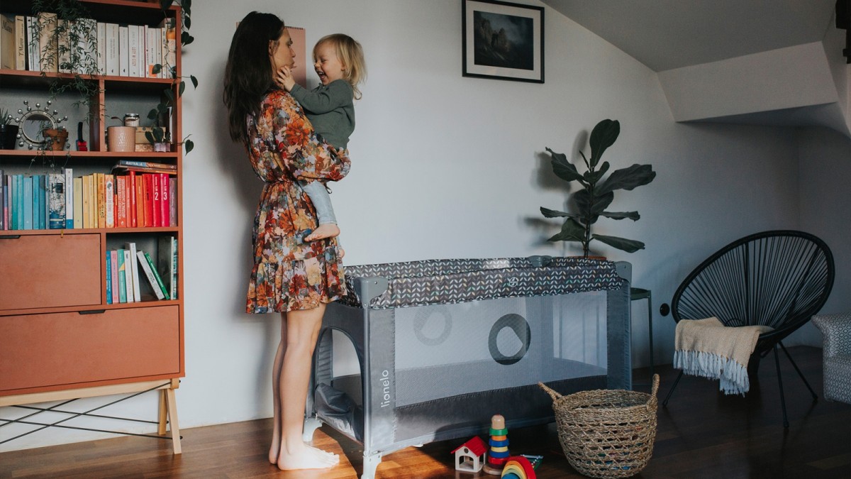 Lionelo Stefi Concrete Multicolor - cot 2 in 1 Lionelo Stefi Concrete Multicolor - cot 2 in 1