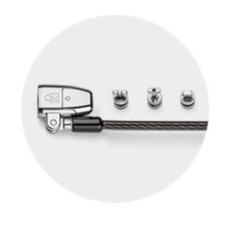 ClickSafe 2.0 3-in-1 Keyed T-Bar laptop lock, Nano, Wedge