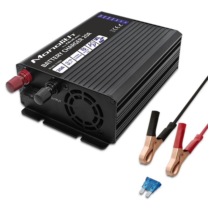 Charger for LiFePO4 AGM GEL SLA batteries, 20A Charger for LiFePO4 AGM GEL SLA batteries, 20A