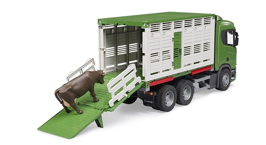 Vehicle Scania Super 560R Container with a cow figure Vehicle Scania Super 560R Container with a cow figure