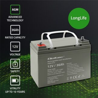 AGM battery 12V 36Ah max. 540A