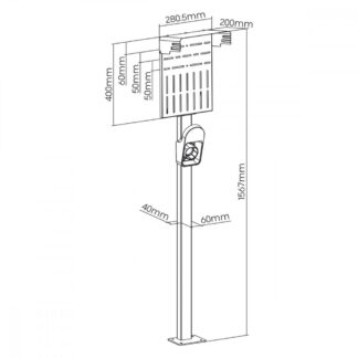 EV PHEV Outdoor Car Charger Stand MCE456