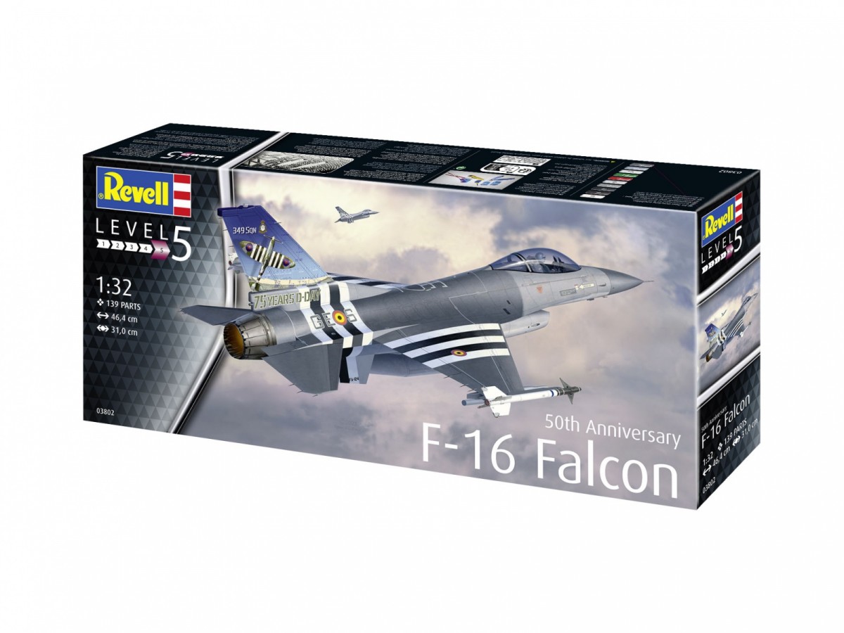Plastic model Airplane 50TH Anniversary F-16 Falcon 1/32 Plastic model Airplane 50TH Anniversary F-16 Falcon 1/32
