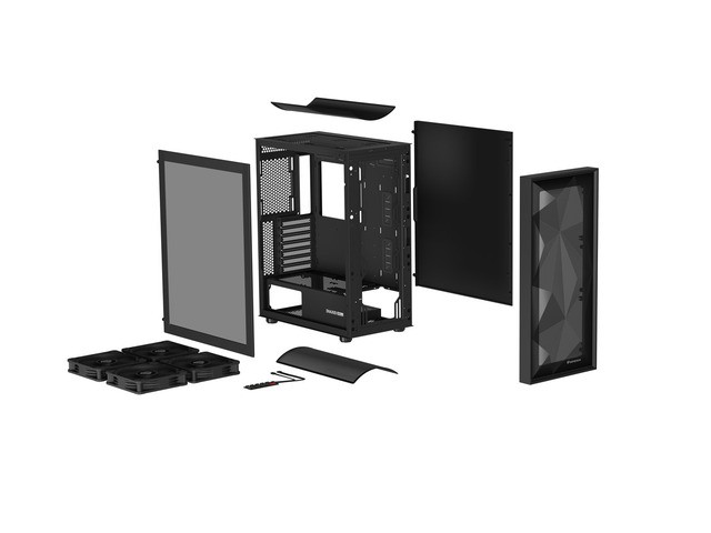 PC CASE GENESIS DIAXID 605F MIDI TOWER USB-C PC CASE GENESIS DIAXID 605F MIDI TOWER USB-C