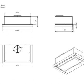 Telescopic hood WK7 Light Eco RK60 white