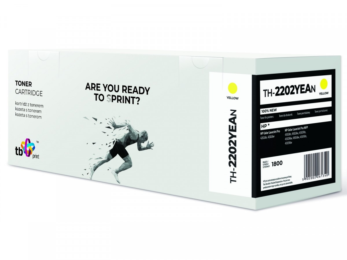 Toner for HP Color LaserJet Pro 4202 W2202A TH-2202YEAN 100% new yellow Toner for HP Color LaserJet Pro 4202 W2202A TH-2202YEAN 100% new yellow