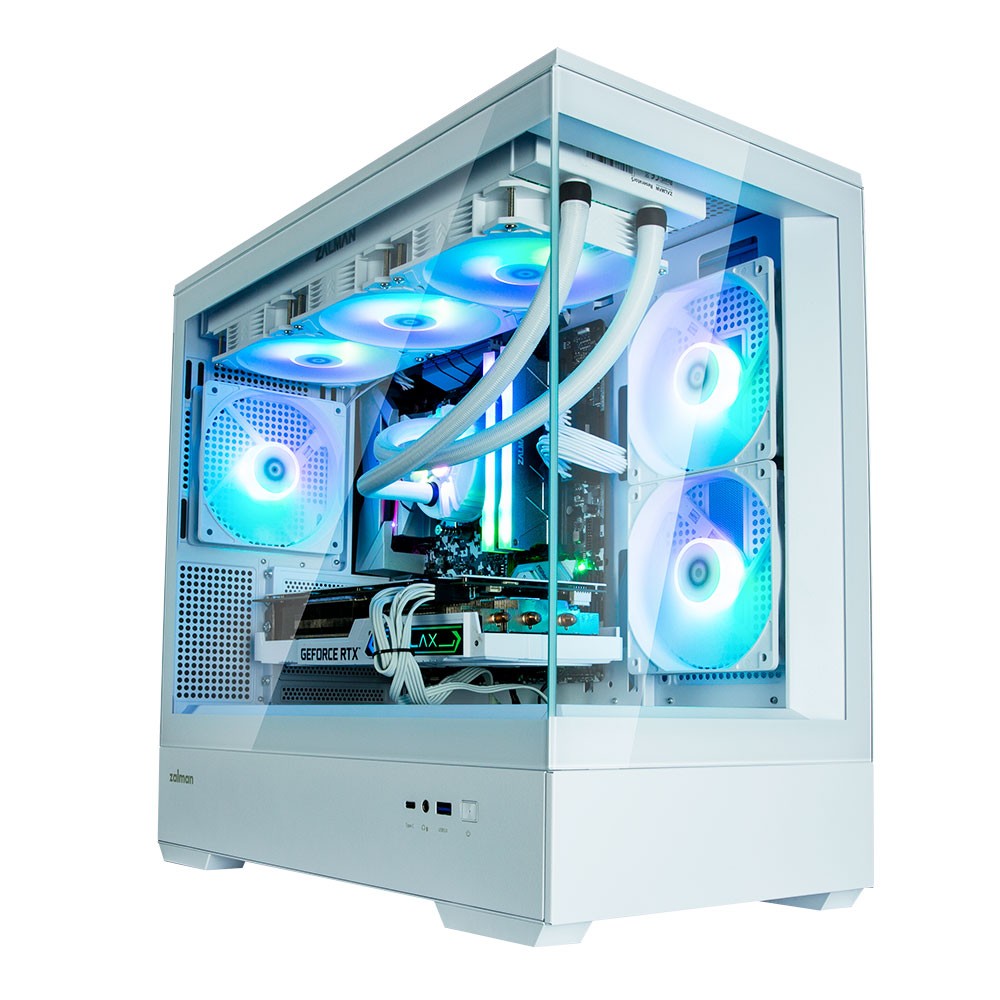 Case P30 V2 MicroATX Mini Tower 3 FansRGB White Case P30 V2 MicroATX Mini Tower 3 FansRGB White