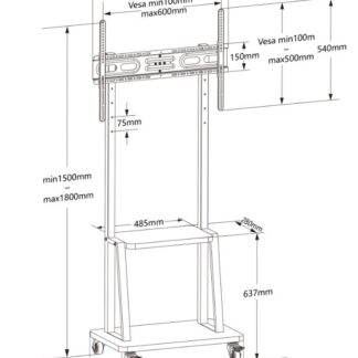 TV holder scissor arms