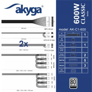 AK-C1-600 ATX 600W PRO SERIES AK-C1-600 ATX 600W PRO SERIES