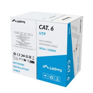 UTP LAN cable CAT.6 305M CCA wire gray fluke passed