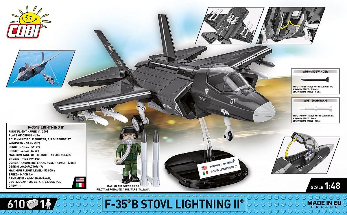 Blocks F-35B Stovl Lightning II 610 blocks Blocks F-35B Stovl Lightning II 610 blocks