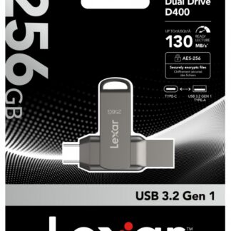 Pendrive Dual Drive D400 256GB USB-C/A 3.1 130MB/s Pendrive Dual Drive D400 256GB USB-C/A 3.1 130MB/s