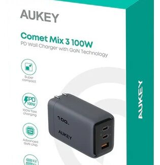 Comet Mix 3 Wall Charger PA-C5 3xUSB (2xUSB-C i 1xUSB-A) 100W 5A QC5.0 PD3.0 AFC PPS FCP SCP