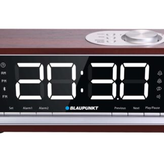 BLAUPUNKT CR60BT Bluetooth Radio Alarm Clock  brown wood