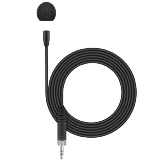 Sennheiser MKE Essential Omni Black - miniature lavalier microphone with 3.5 mm jack connector (black) Sennheiser MKE Essential Omni Black - miniature lavalier microphone with 3.5 mm jack connector (black)