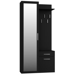 Gar Duo Έπιπλο Εισόδου με Παπουτσοθήκη Czerń 50x35x180εκ